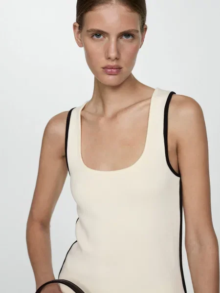 MANGO Майка білий