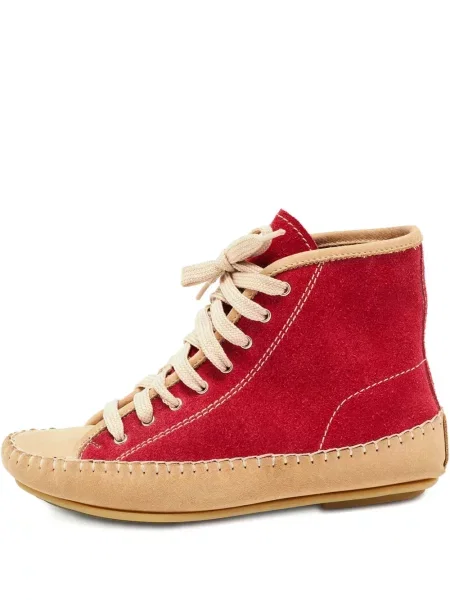 Sneakerși See By Chloe din piele de căprioară roșu