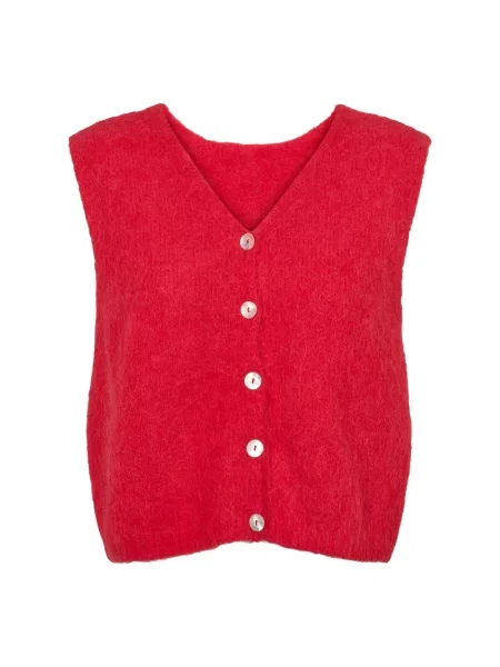 Sweter Americandreams wełniany czerwony