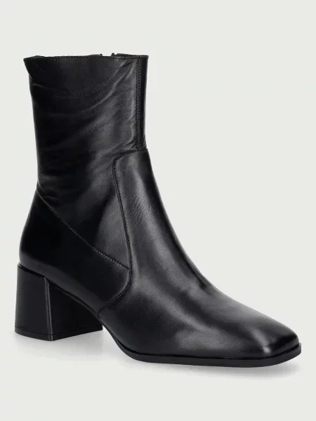 Nokwol botine pentru femei din piele Jan Black Vienna negru