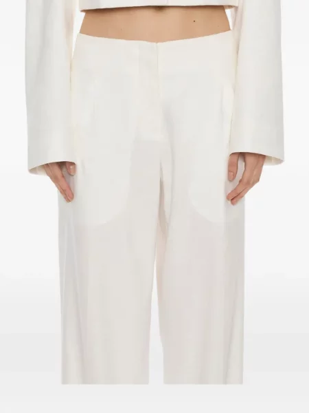 Pantaloni Christopher Esber alb