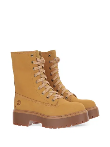 Скейт & стрийт боти Timberland на платформе камъни жълто