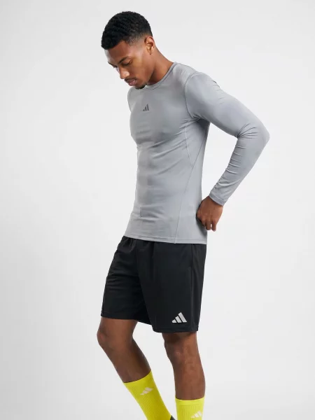 Teretana dugo majica Adidas sa dugačkim rukavima siva