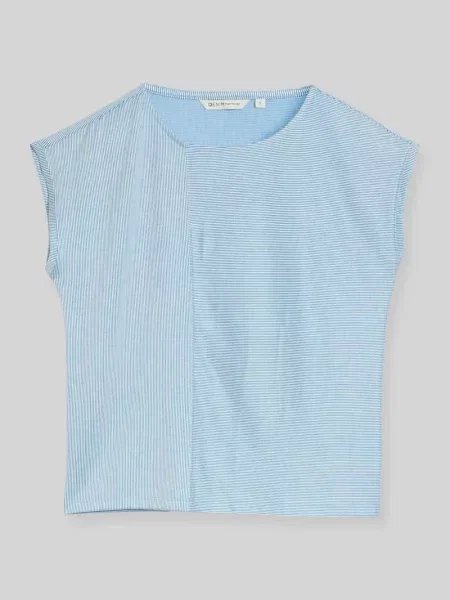 T-shirt o kroju relaxed fit z okrągłym dekoltem Tom Tailor Denim
