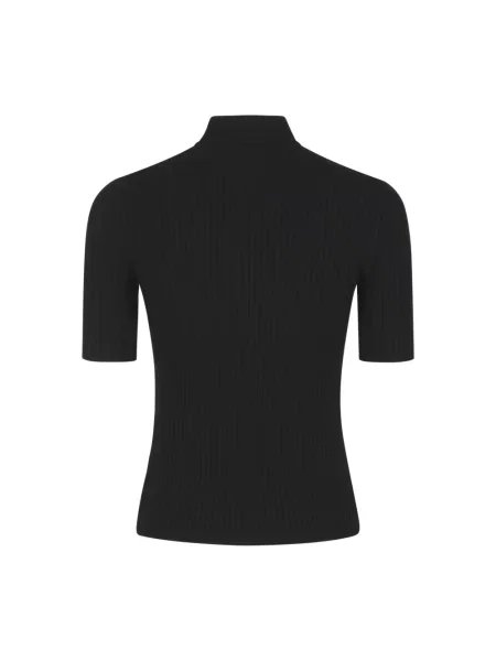 Dzianinowy sweter Courreges czarny
