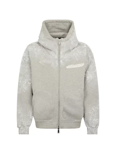Hanorac cu glugă Dsquared2 melange gri
