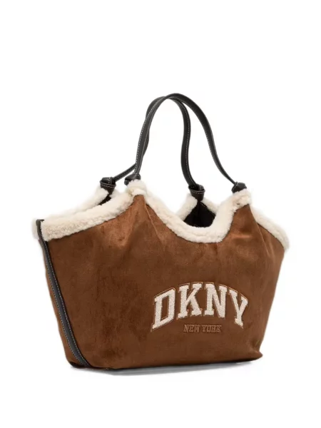 Шопинг чанта Dkny кафяво