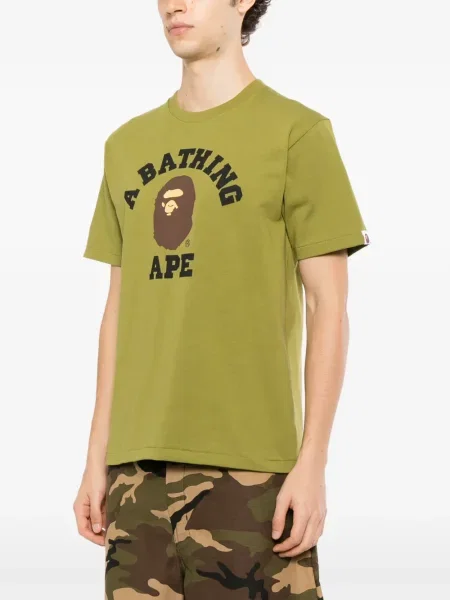 Tricou A Bathing Ape® cu imagine verde
