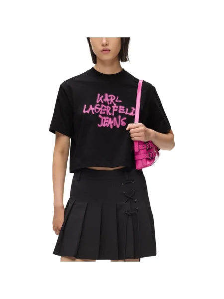 Karl Lagerfeld Jeans Tricou negru