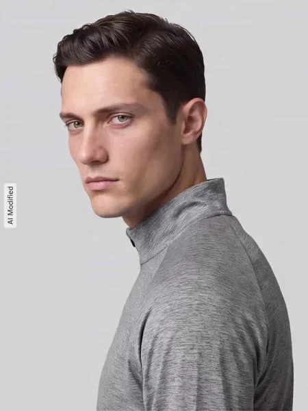 Bluzka z długim rękawem sport o kroju regular fit z kołnierzem zapinanym Nike Training