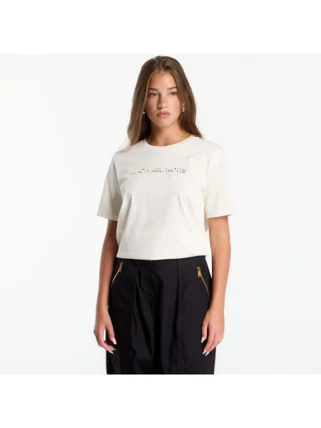 Тениска Michael Kors Classic Mk Stud Tee Bone