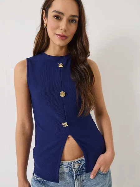 Bianco Lucci Top bleumarin