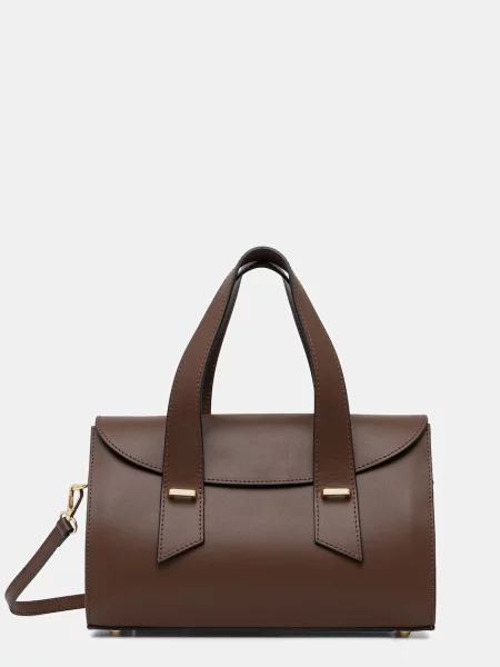 Answear.LAB torebka shopper skórzana brązowa
