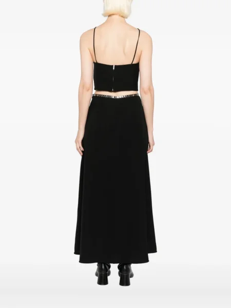 Top Jil Sander s V-izrezom crna