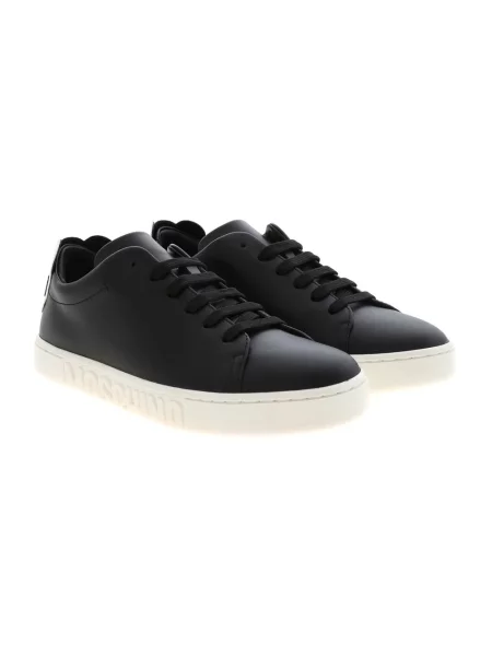 Sneakersy Moschino typu teddy czarne