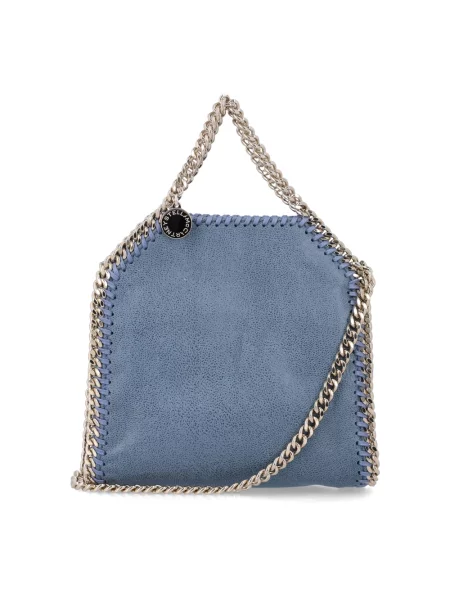 Shopperka Stella Mccartney skórzana niebieska