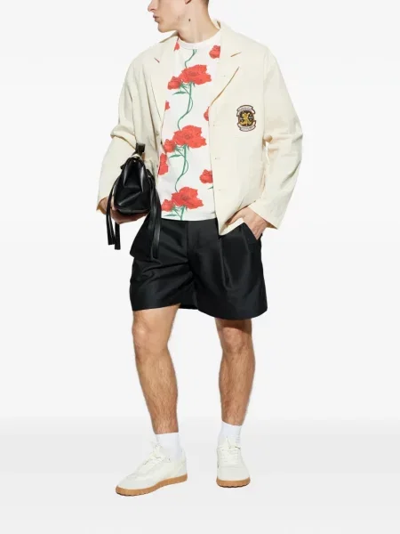 Tricou Kenzo cu model floral cu imagine alb