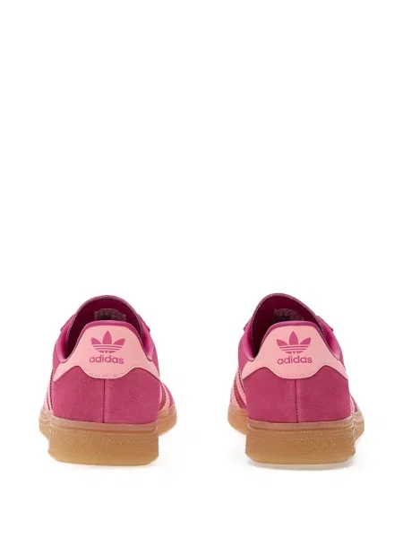 Sneakerși Adidas din piele de căprioară cu dungi roz