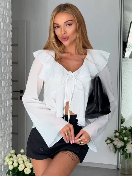 Блуза Uaclothes шифон білий