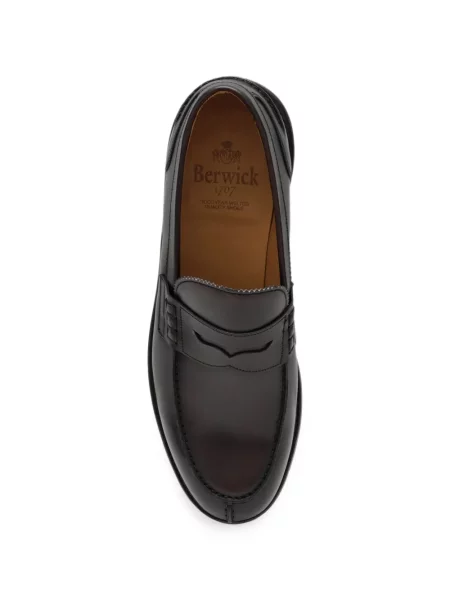 Pantofi loafer Berwick Shoes din piele maro