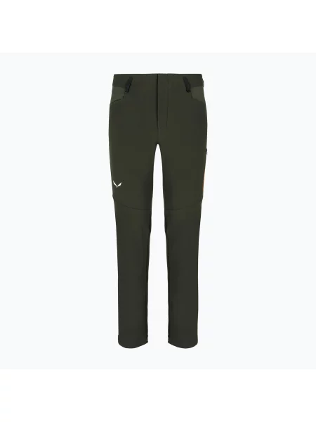 Softshellové kalhoty Salewa Agner DST dark olive zelené