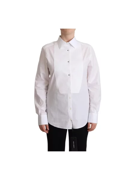 Sukienka koszulowa Dolce And Gabbana biała