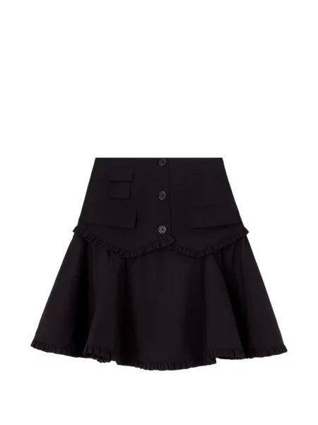 Fustă Ganni stretch negru