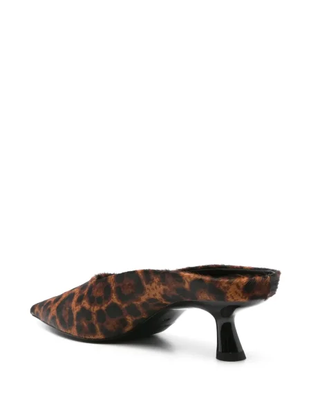 Klapki mules Simon Miller skórzane brązowe