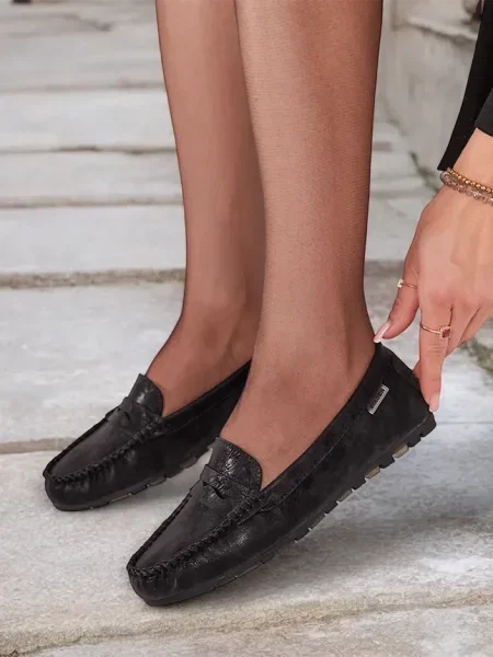 Mocasini Resti negru