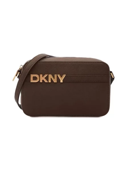 Torebka Dkny skórzana brązowa