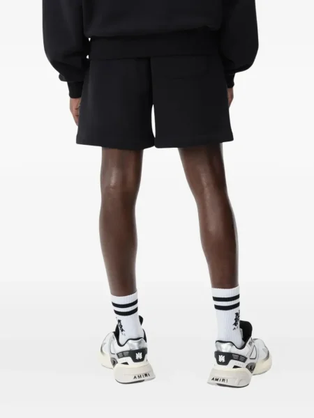 Pantaloni scurți Amiri cu broderie negru
