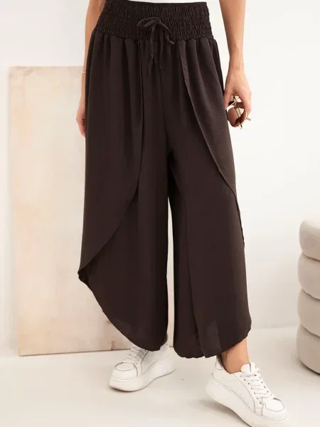 Talie elastică pantaloni Kesi Włoski alb