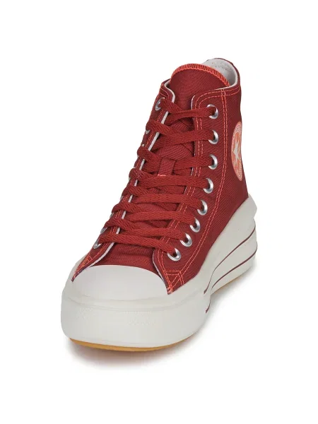 Sneakerși Converse Chuck Taylor All Star cu platformă roșu