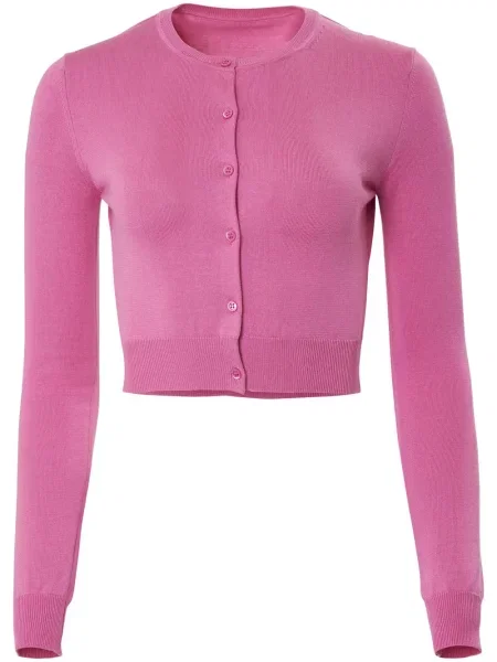 Cropp cardigan Carolina Herrera de mătase roz