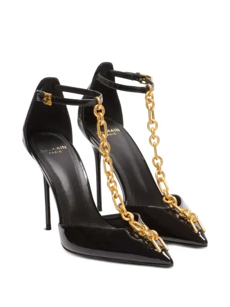 Pantofi cu toc Balmain din piele negru