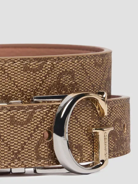 Ремень Guess с ремешками бежевый