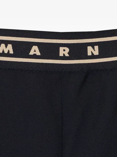 Pantaloni Marni cu autograf negru
