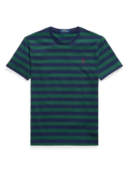 Șapcă Polo Ralph Lauren de mătase cu broderie cu dungi negru