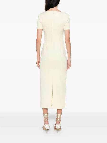 Rochie maxi Roland Mouret de costum galben