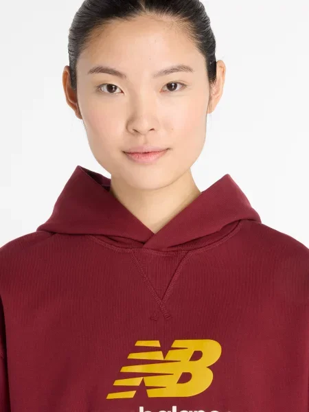 Махрова спортивна кофта New Balance бордова