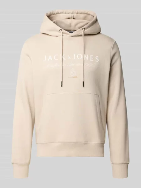 Bluza z kapturem o kroju relaxed fit z mieszanka bawełny model KYLE' Jack & Jones