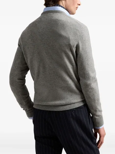 Ριγέ polo Polo Ralph Lauren με κουκούλα με αυτόγραφο λευκό