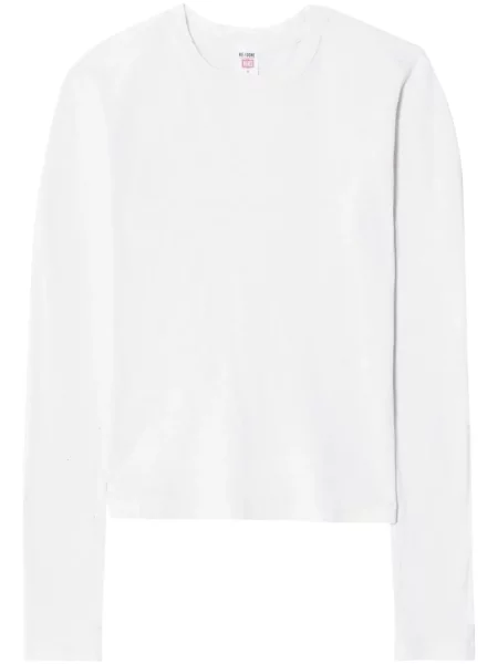Tricou Re/done lung alb
