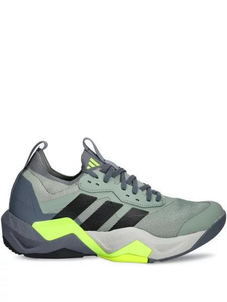 Trening Adidas alergare cu glugă cu broderie gri