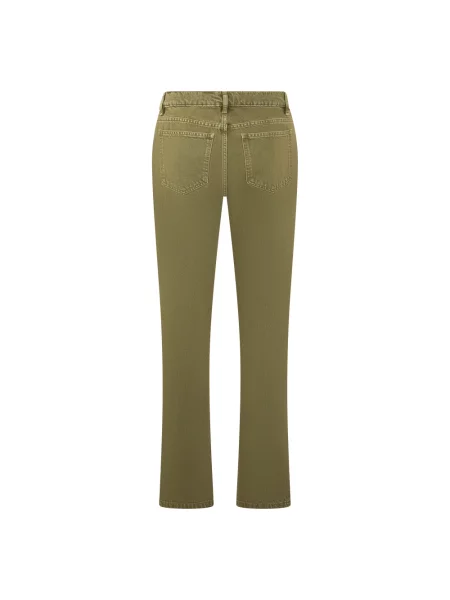 Jeansy straight leg Moschino zielone