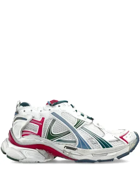 Sneakerși Balenciaga cu șireturi din dantelă alb