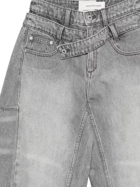 Asimetrične traperice Feng Chen Wang siva