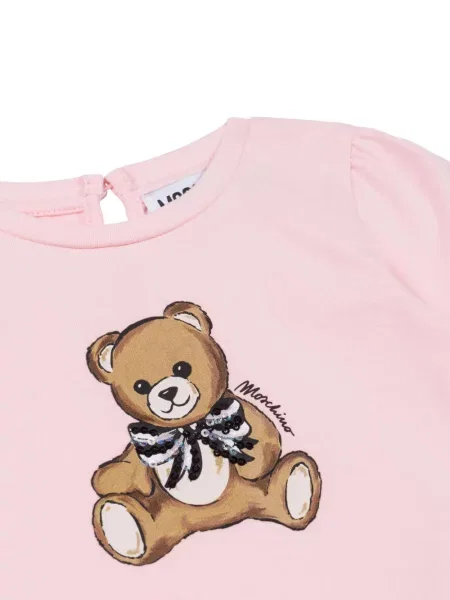 Top dziecięcy Moschino różowy