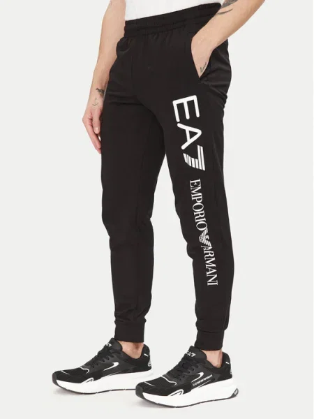 Спортен панталон Emporio Armani мъжки с принт черно