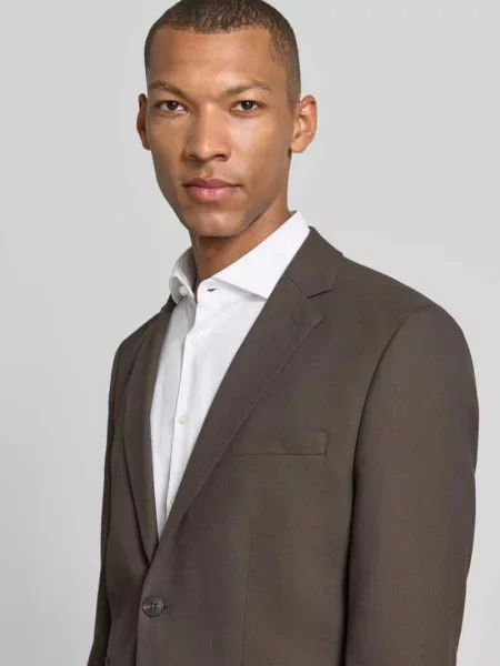 Marynarka o kroju slim fit z dodatkiem wełny model „NEIL” Selected